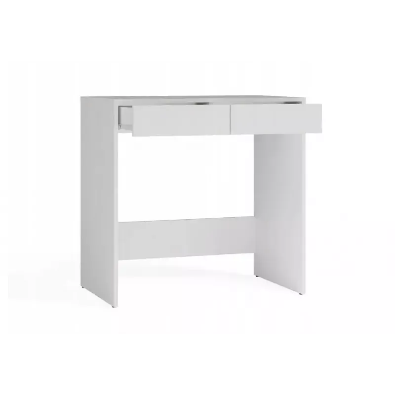 Schreibtisch top e shop MARINA 2S, weiß, Spanplatte, 810×500×800 mm, 2 Schubladen, laminierte Tischplatte