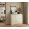 Kommode mit 2 Türen und 4 Schubladen TOP E SHOP M-MP-K-MAL-2D4S/120-KASZ, cashmere, 120×40×97 cm, Spanplatte
