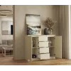 Kommode mit 2 Türen und 4 Schubladen TOP E SHOP M-MP-K-MAL-2D4S/120-KASZ, cashmere, 120×40×97 cm, Spanplatte
