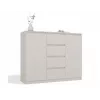 Kommode mit 2 Türen und 4 Schubladen TOP E SHOP M-MP-K-MAL-2D4S/120-KASZ, cashmere, 120×40×97 cm, Spanplatte
