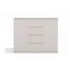 Kommode mit 2 Türen und 4 Schubladen TOP E SHOP M-MP-K-MAL-2D4S/120-KASZ, cashmere, 120×40×97 cm, Spanplatte