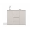 Kommode mit 2 Türen und 4 Schubladen TOP E SHOP M-MP-K-MAL-2D4S/120-KASZ, cashmere, 120×40×97 cm, Spanplatte