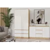 Kommode top e shop ARTISAN 2-türig 3-schubladig, 1200×400×750 mm, weiß, Spanplatte
