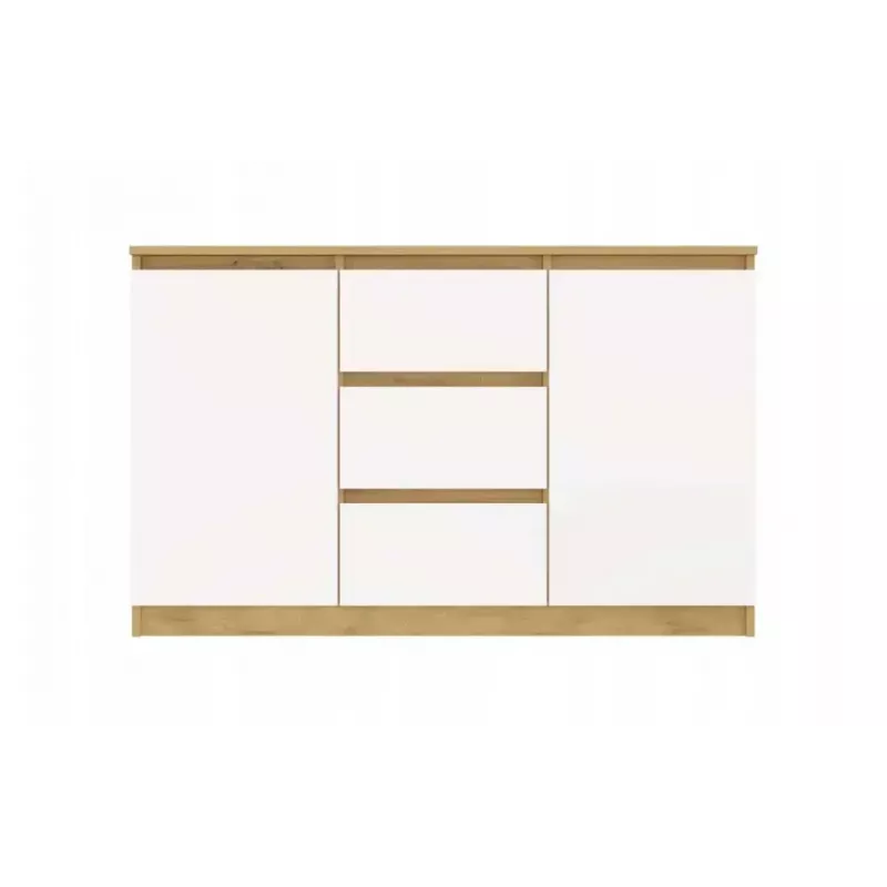 Kommode top e shop ARTISAN 2-türig 3-schubladig, 1200×400×750 mm, weiß, Spanplatte