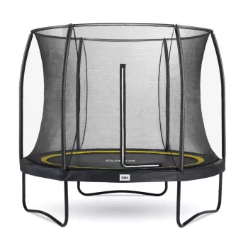 Oberirdisches rundes Trampolin Salta 5074A — für den Außenbereich, 48 Federn, 3 Beine, Sicherheitsnetz, max. Belastung 100 kg