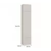top e shop HAGA Kaschmir-Kleiderschrank 3-türig, 2380×500×350 mm, Spanplatte, freistehend