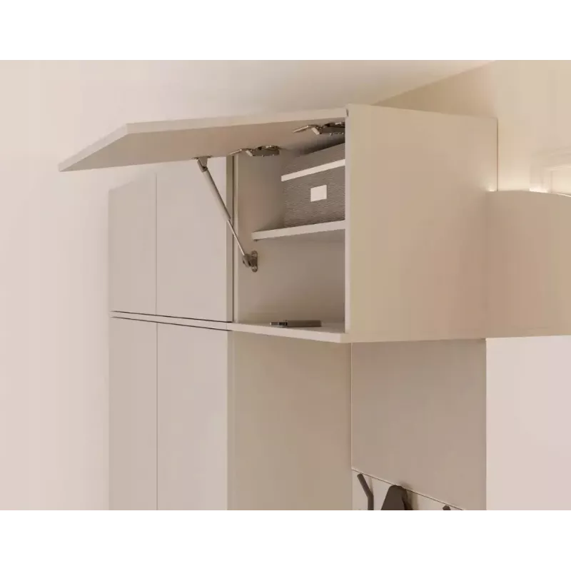 top e shop HAGA Kaschmir-Kleiderschrank 3-türig, 2380×500×350 mm, Spanplatte, freistehend