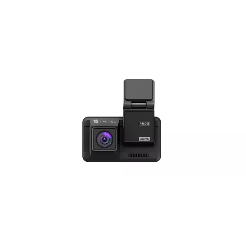 Dashcam Navitel R480 2K, Dual-Kamera, Quad HD 2560×1440, 160° Weitwinkel, 2 Zoll IPS, MicroSD bis zu 256 GB, wiederaufladbare Batterie, schwarz
