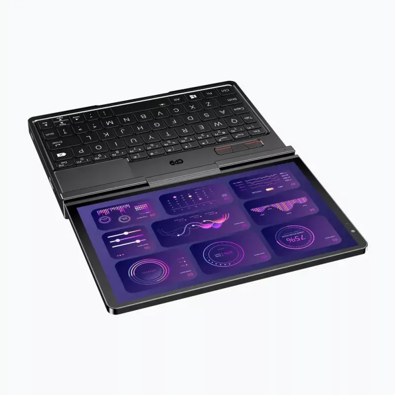 GPD Pocket 4 Laptop — AMD Ryzen 7 8840U, 8 Zoll WQXGA 2560×1600 144Hz Touch, 16GB DDR5, 1TB NVMe, Radeon 780M, Windows 11, LAN, FPR, Graphite