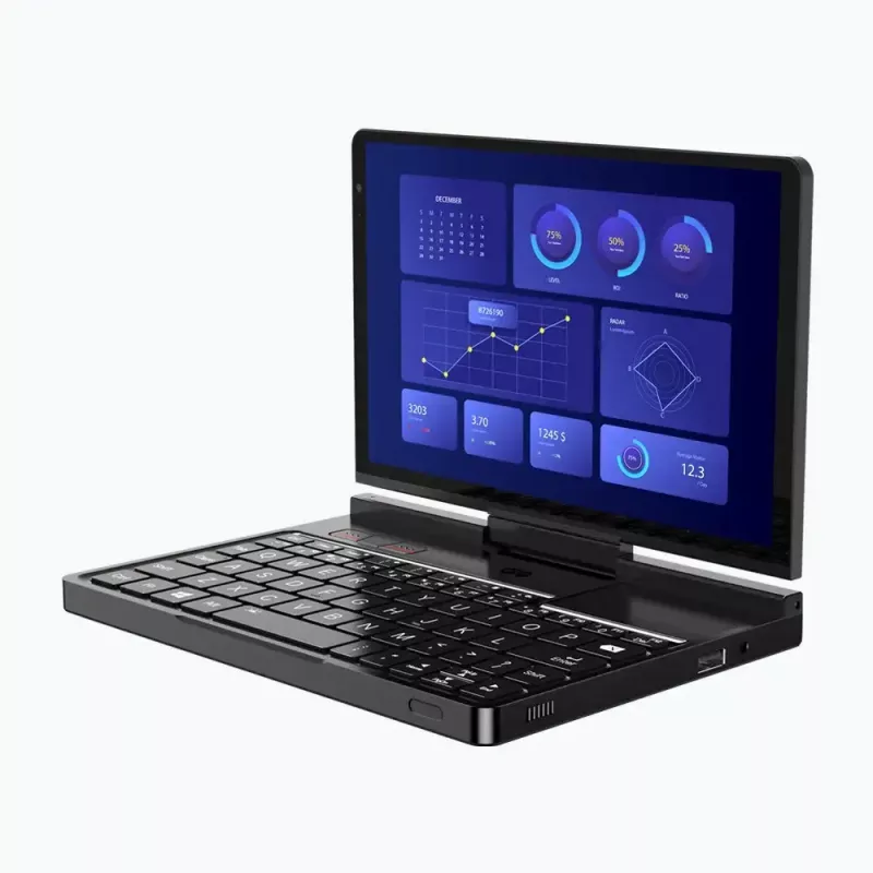 GPD Pocket 4 Laptop — AMD Ryzen 7 8840U, 8 Zoll WQXGA 2560×1600 144Hz Touch, 16GB DDR5, 1TB NVMe, Radeon 780M, Windows 11, LAN, FPR, Graphite