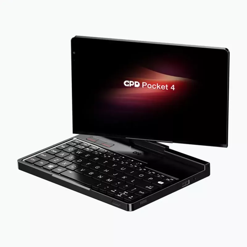 GPD Pocket 4 Laptop — AMD Ryzen 7 8840U, 8 Zoll WQXGA 2560×1600 144Hz Touch, 16GB DDR5, 1TB NVMe, Radeon 780M, Windows 11, LAN, FPR, Graphite