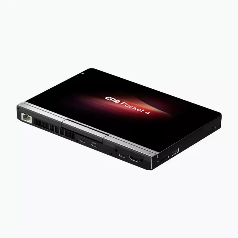 GPD Pocket 4 Laptop — AMD Ryzen 7 8840U, 8 Zoll WQXGA 2560×1600 144Hz Touch, 16GB DDR5, 1TB NVMe, Radeon 780M, Windows 11, LAN, FPR, Graphite