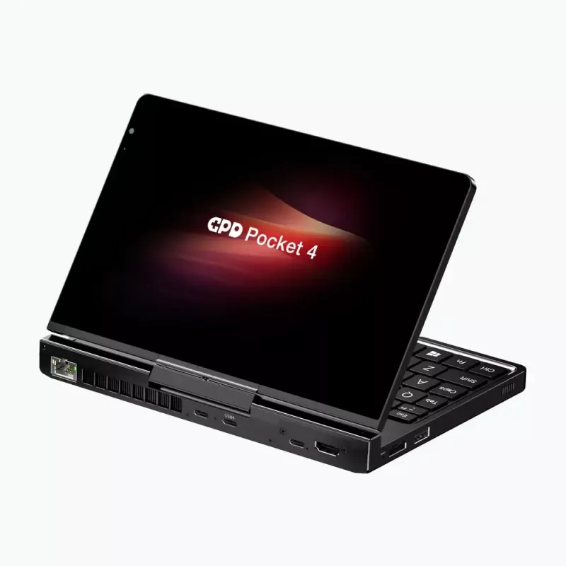 GPD Pocket 4 Laptop — AMD Ryzen 7 8840U, 8 Zoll WQXGA 2560×1600 144Hz Touch, 16GB DDR5, 1TB NVMe, Radeon 780M, Windows 11, LAN, FPR, Graphite