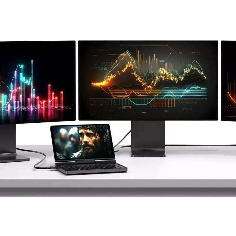 GPD Pocket 4 Laptop — AMD Ryzen 7 8840U, 8 Zoll WQXGA 2560×1600 144Hz Touch, 16GB DDR5, 1TB NVMe, Radeon 780M, Windows 11, LAN, FPR, Graphite