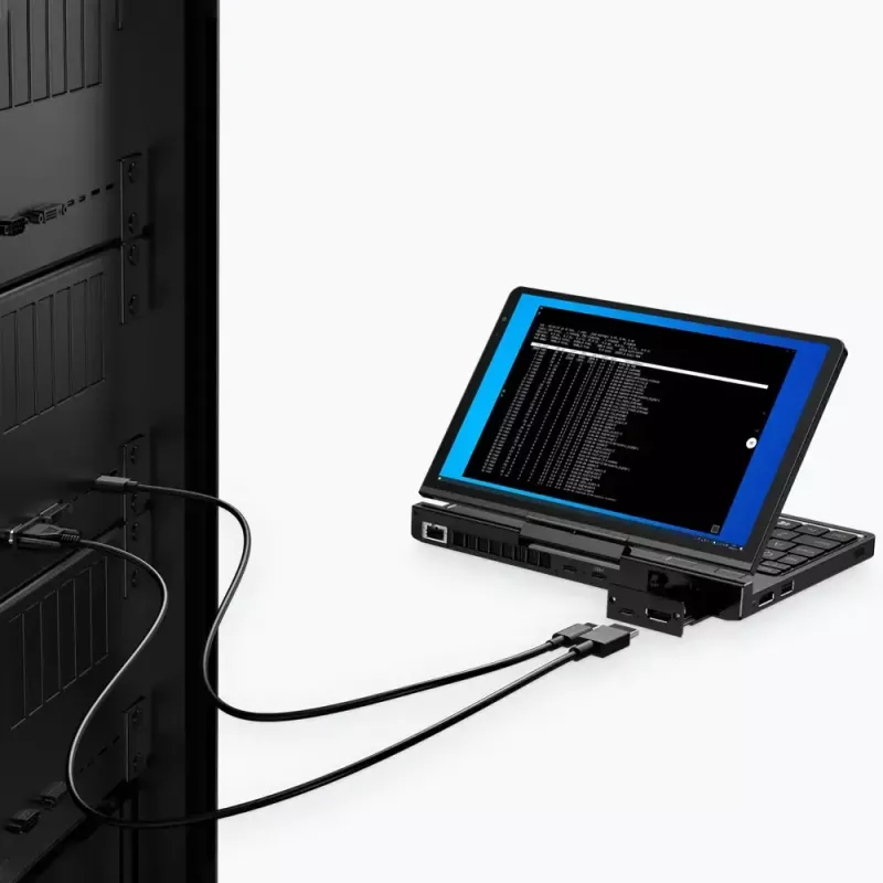 GPD Pocket 4 Laptop — AMD Ryzen 7 8840U, 8 Zoll WQXGA 2560×1600 144Hz Touch, 16GB DDR5, 1TB NVMe, Radeon 780M, Windows 11, LAN, FPR, Graphite