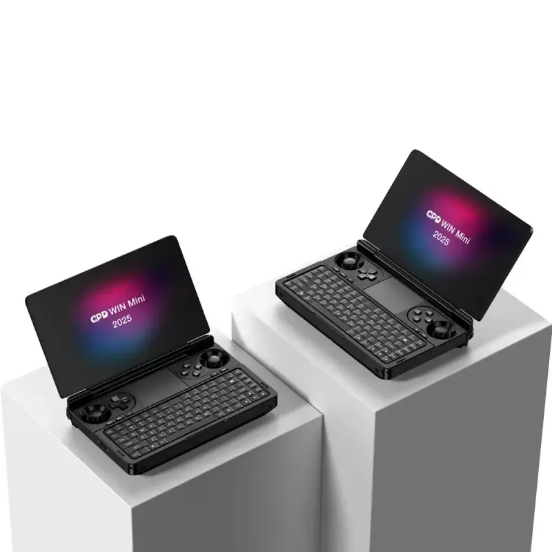 Laptop GPD WinMini HX370 — 7 Zoll FHD 120Hz Touch, AMD Ryzen AI 9 HX370, 32GB DDR5, 2TB NVMe, Radeon 890M, Win 11, Schwarz