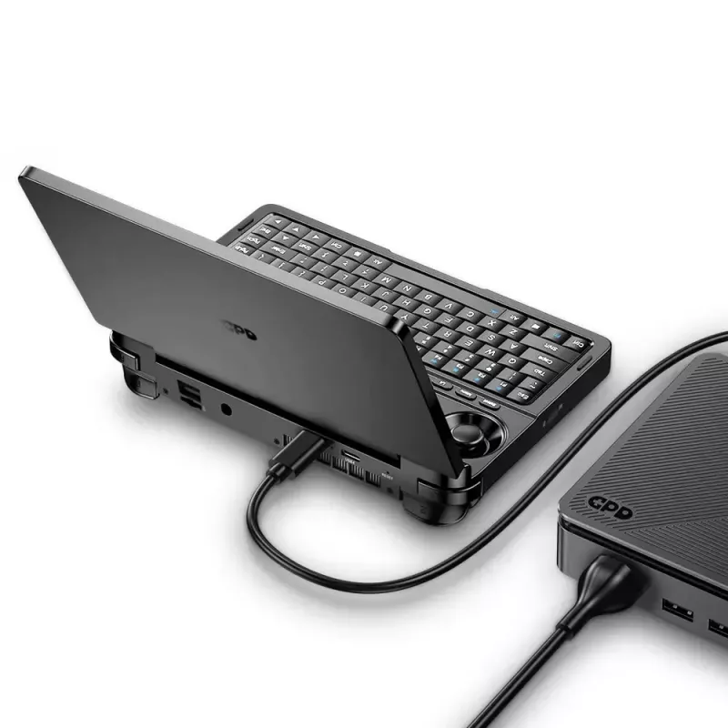 Laptop GPD WinMini HX370 — 7 Zoll FHD 120Hz Touch, AMD Ryzen AI 9 HX370, 32GB DDR5, 2TB NVMe, Radeon 890M, Win 11, Schwarz