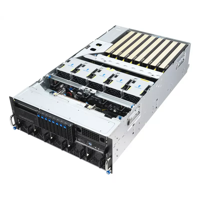 Rack-Server ASUS ESC8000A-E13P (4U) — LGA 6096, AMD EPYC, bis zu 3 TB DDR5, 24 DIMM, 3200W PSU, 10GbE