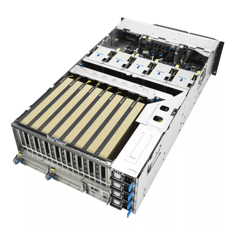 Rack-Server ASUS ESC8000A-E13P (4U) — LGA 6096, AMD EPYC, bis zu 3 TB DDR5, 24 DIMM, 3200W PSU, 10GbE
