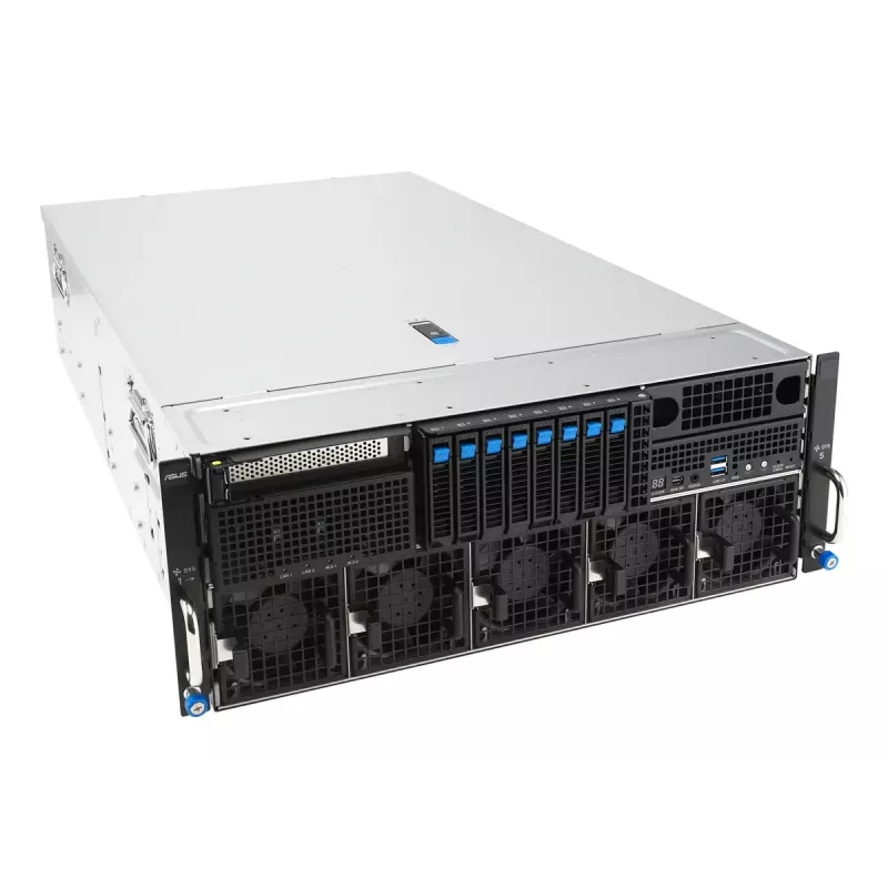 Rack-Server ASUS ESC8000A-E13P (4U) — LGA 6096, AMD EPYC, bis zu 3 TB DDR5, 24 DIMM, 3200W PSU, 10GbE
