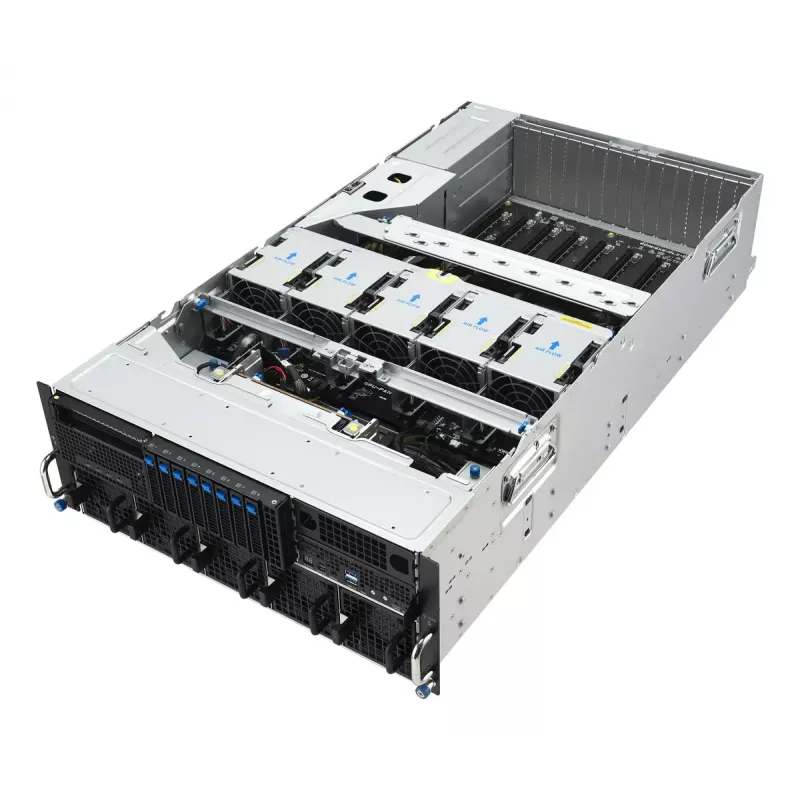 Rack-Server ASUS ESC8000A-E13P (4U) — LGA 6096, AMD EPYC, bis zu 3 TB DDR5, 24 DIMM, 3200W PSU, 10GbE