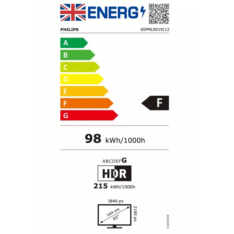 Philips 65PML9019 165,1 cm (65 Zoll) 4K Ultra HD Smart-TV WLAN Grau