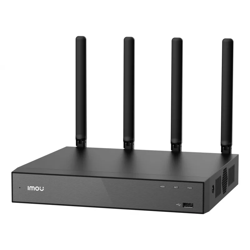 Netzwerk-Videorecorder IMOU N110W - 10-Kanal-Wi-Fi-6-NVR, max. 2592x1944, Dualband-WLAN, SATA-Festplatte bis 16 TB, 10/100-Ethernet, schwarz