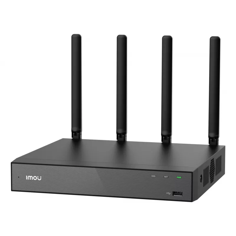 Netzwerk-Videorecorder IMOU N110W - 10-Kanal-Wi-Fi-6-NVR, max. 2592x1944, Dualband-WLAN, SATA-Festplatte bis 16 TB, 10/100-Ethernet, schwarz