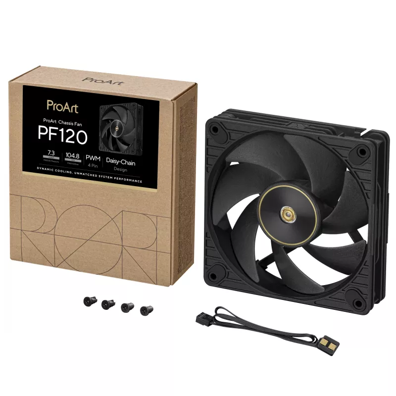 ASUS ProArt PF120 Lüfter PWM Schwarz Computergehäuse 12 cm 1 Stück