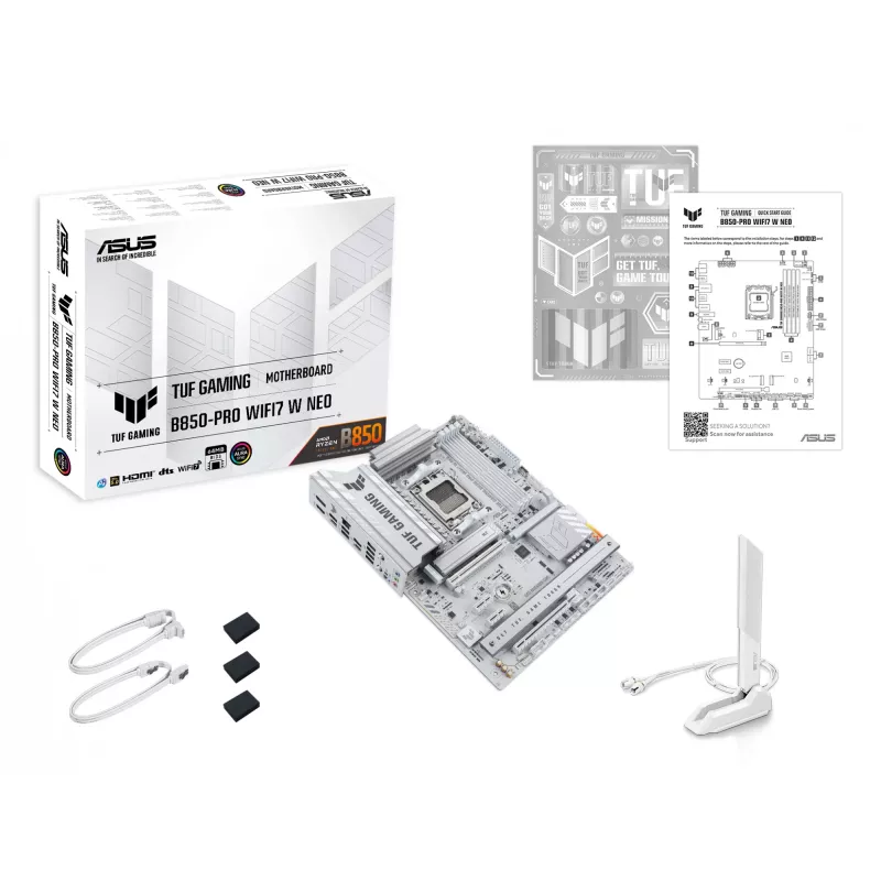Motherboard ASUS TUF GAMING B850‑PRO WIFI7 W NEO — AMD B850, Sockel AM5, ATX, DDR5, Wi‑Fi 7, 2,5GbE