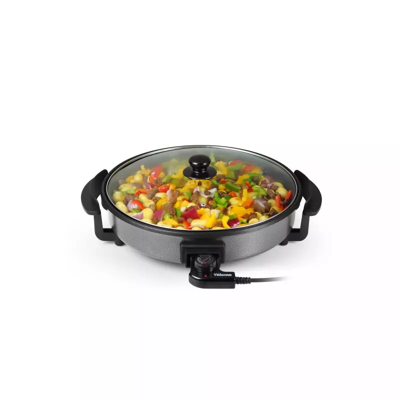 Grillpfanne Tristar PZ-2963 Multifunktional Rund Schwarz 30 cm