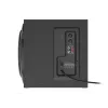 Lautsprecherset GENESIS Helium 610BT 2.1, 60 W RMS, Bluetooth, kabelgebunden, rot/schwarz, kompakter Subwoofer