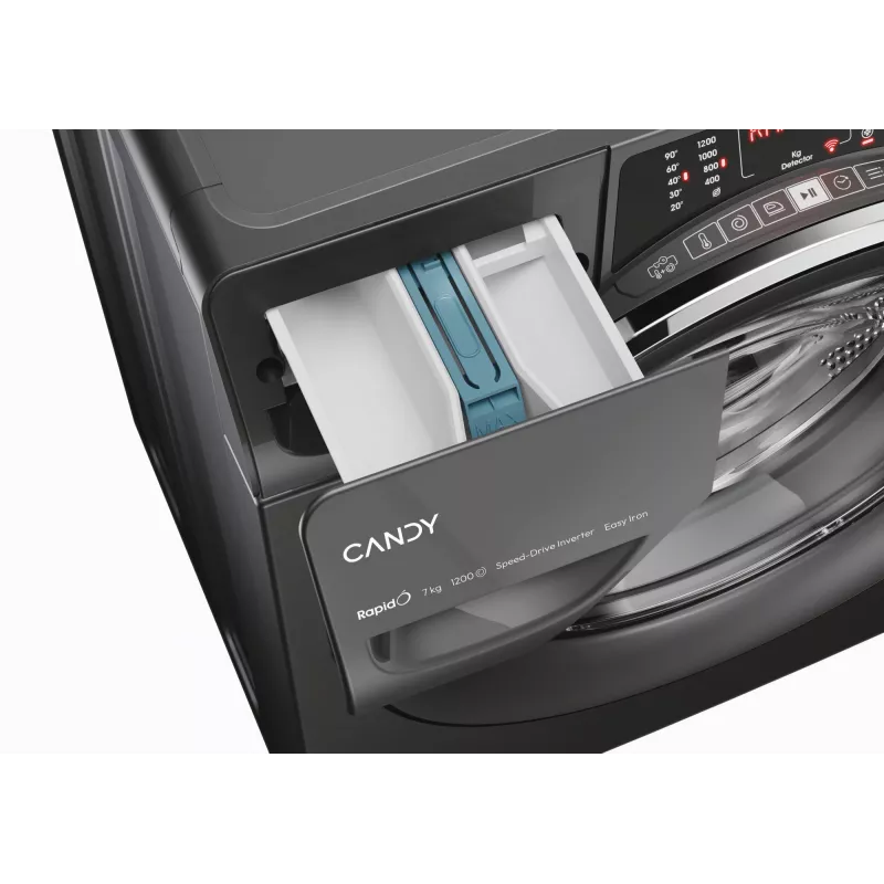 Candy RapidÓ RO41276DWMCRT-S Waschmaschine Frontlader 7 kg 1200 U/min Anthrazit