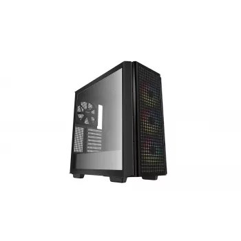 Mid-Tower-Computergehäuse DeepCool CG540 – Schwarz, ATX-Unterstützung, geräumiger Innenraum, optimierter Luftstrom