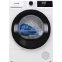 Gorenje Torktumlare DHNE82 BK040, Freistehend, Frontlader, Wärmepumpe, Weiß, Tasten, Drehregler, Rechts