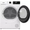Gorenje Torktumlare DHNE82 BK040, Freistehend, Frontlader, Wärmepumpe, Weiß, Tasten, Drehregler, Rechts