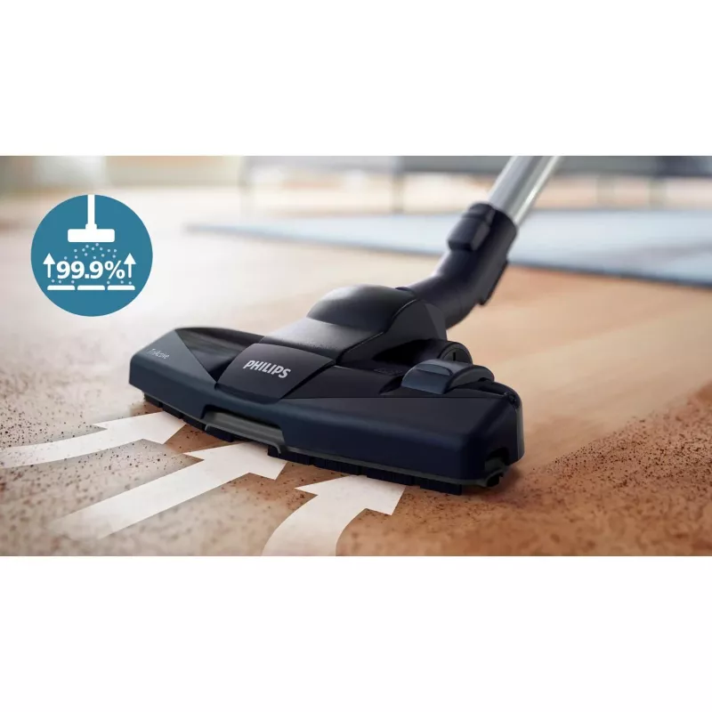 Bodenstaubsauger Philips 5000 Serie XD5123/10 — 900 W, 4 L Staubbeutel, HEPA- & Mikrofilter, für Hartböden und Teppiche