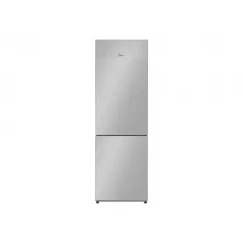 Freistehender Kühl-Gefrier-Kombi Midea MDRB548MME46, 401 L — No Frost, 271 L Kühlen / 130 L Gefrieren, 186 cm, 35 dB, Energieeffizienzklasse E, grau