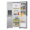 Side-by-Side-Kühlschrank LG GSGV81PYLL, 635 L Gesamtvolumen, Kühlteil 416 L, Gefrierteil 219 L, Metallic-Silber