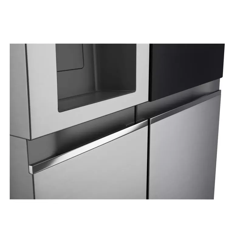 Side-by-Side-Kühlschrank LG GSGV81PYLL, 635 L Gesamtvolumen, Kühlteil 416 L, Gefrierteil 219 L, Metallic-Silber