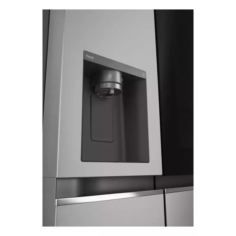 Side-by-Side-Kühlschrank LG GSGV81PYLL, 635 L Gesamtvolumen, Kühlteil 416 L, Gefrierteil 219 L, Metallic-Silber