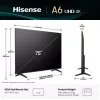 Hisense 75A6Q TV 190,5 cm (75 Zoll) 4K Ultra HD Smart-TV Wi-Fi Schwarz