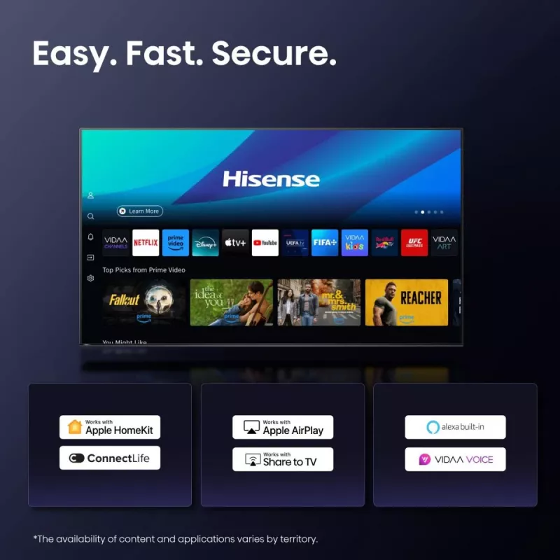 Hisense 75A6Q TV 190,5 cm (75 Zoll) 4K Ultra HD Smart-TV Wi-Fi Schwarz