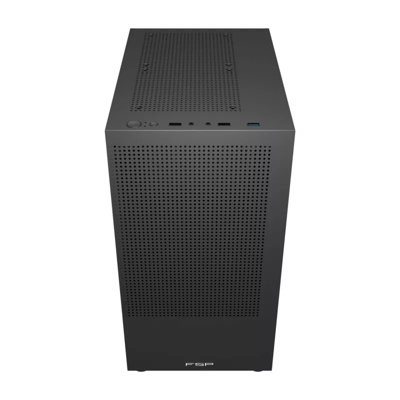 FSP S110-B Gehäuse Mini-Tower mITX, mATX Schwarz, Small Form Factor (SFF), PC, Schwarz, micro ATX, Mini-ITX, Mesh, Metall, 16 cm