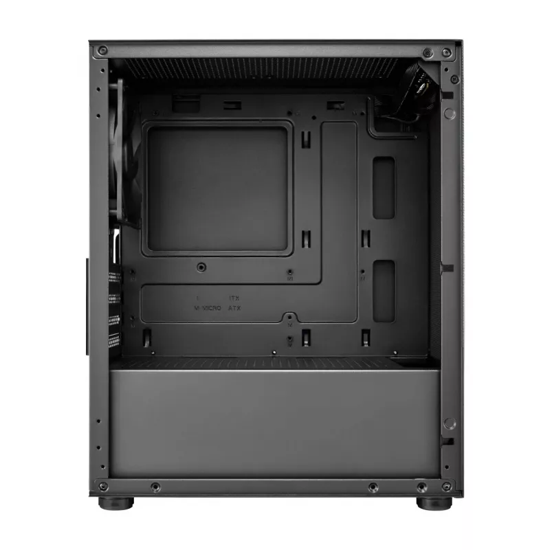 FSP S110-B Gehäuse Mini-Tower mITX, mATX Schwarz, Small Form Factor (SFF), PC, Schwarz, micro ATX, Mini-ITX, Mesh, Metall, 16 cm
