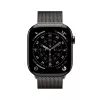Smartwatch Apple Watch Series 11 GPS + Cellular 46mm Slate Titangehäuse mit Slate Milanese Loop M/L, 64GB, OLED 416x496, GPS, 50m wasserdicht