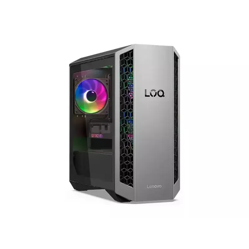 Desktop-Tower Lenovo LOQ 26ADR10 – AMD Ryzen 7 8745HX, 32 GB DDR5 (2x16GB), 1000 GB, NVIDIA GeForce RTX 5070, Windows 11 Home
