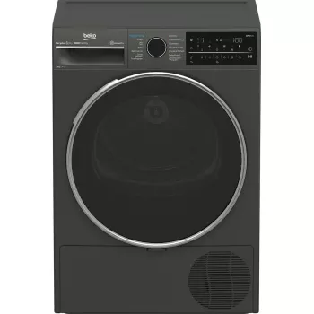 Wäschetrockner BEKO B5T89243M — freistehend, Frontlader, Wärmepumpe, 9 kg, Schwarz, 598×672×846 mm