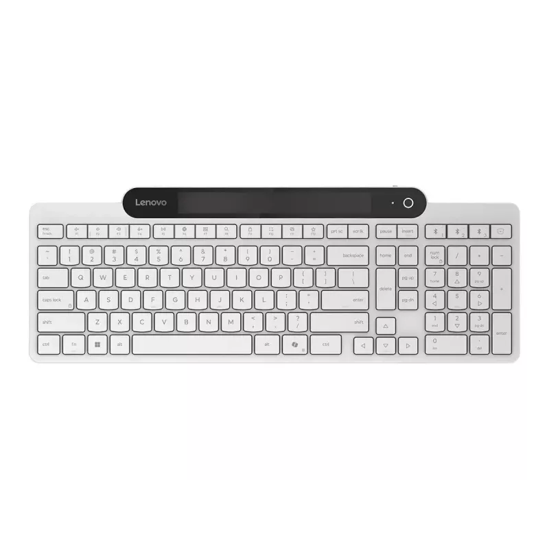 Kabellose Bluetooth-Tastatur Lenovo 800 — US-Englisch-Layout, selbstladend, weiß
