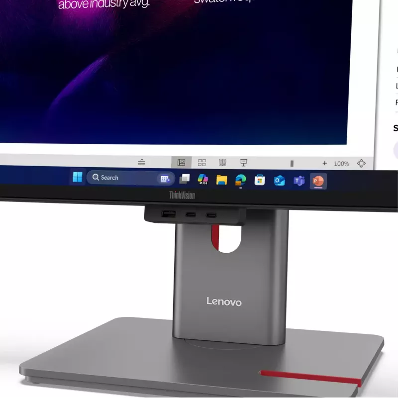 Lenovo ThinkVision P40WD-40 – 39,7 Zoll WUHD IPS LED Curved-Monitor, 6 ms, USB 3.2 Gen2x2, Schwarz